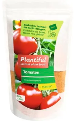 Produktbild von Nachfüllbeutel für manna Plantiful Tomatendünger 600 g für max. 600 L Gießwasser