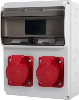 Imagen del producto de Caja de distribución ULISSE 11M, 2x16A/5P, grado de protección IP54