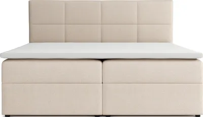 Produktbild von VENASI BETTY Boxspringbett 160x200 mit Bettkästen H2/H3 Matratze BEIGE