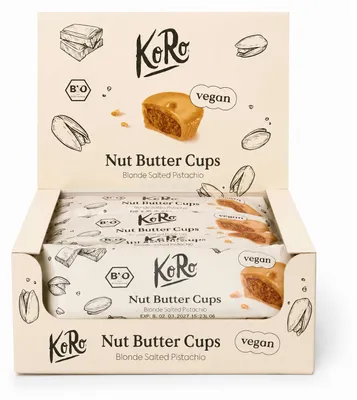 Produktbild von KoRo I Nut Butter Cups Blonde Salted Pistachio 12 x 3 x 13 g