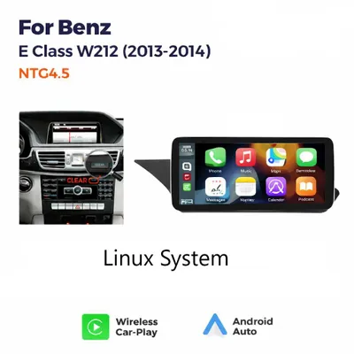 Produktbild von Drahtlos Carplay und Android Auto Für MERCEDES BENZ E-Coupe W207 C207 A207 2013 -2015 NTG 4.5. 10.3 Zoll Touchscreen Display. Linux System