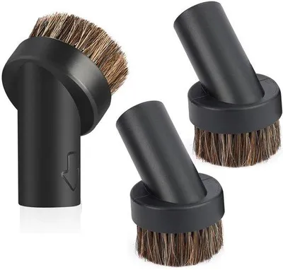 Productafbeelding van Paardenhaar Borstelkop Set - Universele Stofzuigerborstels - 3 Stuks