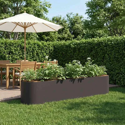 Immagine prodotto di Maison Exclusive - Aiuola rialzata da giardino, colore nero, dimensioni 200 x 40 x 40 cm