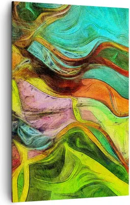 Produktbild von Bild auf Leinwand - Leinwandbild - Einteilig - Abstraktion modern - 80x120cm - Wand Bild - Wanddeko - Wandbilder - Leinwanddruck - Wanddekoration - Leinwand bilder - Wandbild - PA80x120-3852