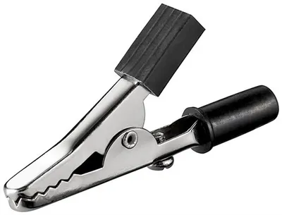 Produktbild von goobay Krokodilklemme schwarz 45 mm (Bulk)