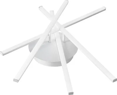 Zdjęcie produktu dla Nowoczesna lampa sufitowa LED Tullia, 40 W, 2200 lm, ciepłe światło 3000 K, wzór gwiazdy, aluminium satynowane białe, IP20, zintegrowana dioda LED