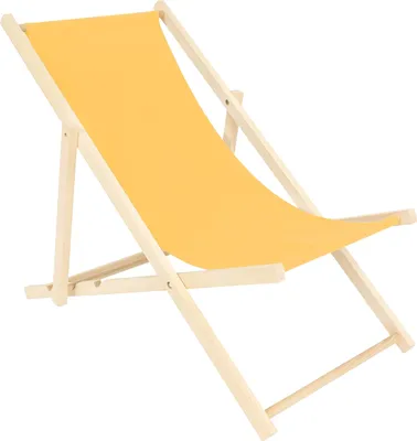 Produktbild von spec-wood Liege - Liegestuhl klappbar - Holzliegestuhl - RelaxLiege - Camping Stuhl - GartenLiege - wetterfest SonnenLiege - klappbar 119 cm x 58 cm  - Klappstuhl holz, Farbe Gelb
