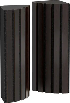 Produktbild von 2er-Pack – Akustik-Eck-Bassfalle | Niederfrequenzabsorption für Studios und Theater |50x23x14 cm|Diffusion| [POLETRAP |Wenge]