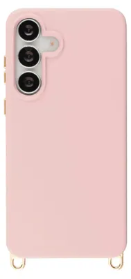 Image de Coque arrière Selencia Rivièra compatible MagSafe avec crochets amovibles pour Samsung Galaxy S25 FE - Rose Sorbet