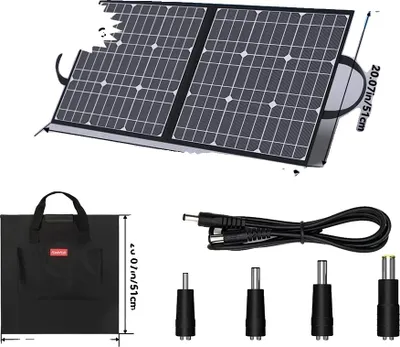 Immagine prodotto di Pannello solare, pieghevole, doppia uscita USB, 100W