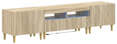 Produktbild von vidaXL 5-teiliges LED TV Schrank Sonoma-Eiche Holzwerkstoff