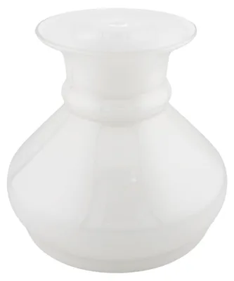 Glas-Lampenschirm, Ø 167 mm, unten 142 mm, Höhe 155 mm, Weiß