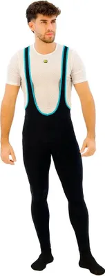 Immagine prodotto di ALÉ Pantaloncini da ciclismo lunghi con pettorina - KLIMATIK K-ATMO 2.0 - Nero L