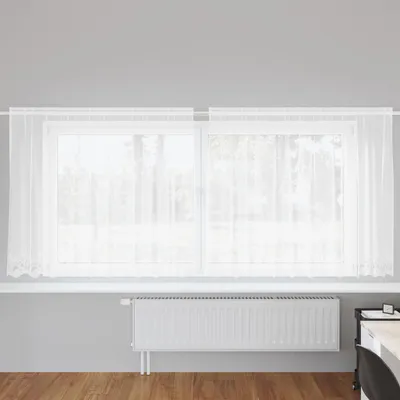 Immagine prodotto di Tenda in Pizzo con tende Bianco 160 x 300 cm Poliestere