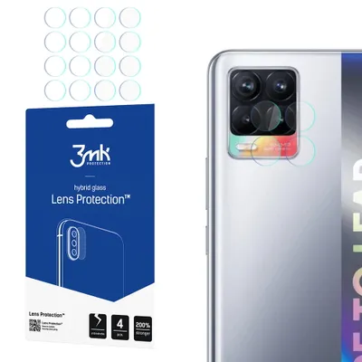 Produktbild von 3mk Hybridglas Lens Protection für Realme 8 4G Kamera Objektiv Kameralinse 0,16mm 6H (4 Stück)