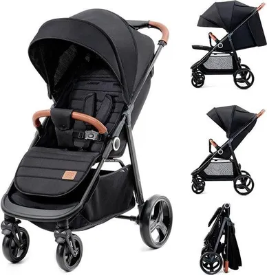 Productafbeelding van Famanu kinderwagen, lichtgewicht met ligfunctie - zwart
