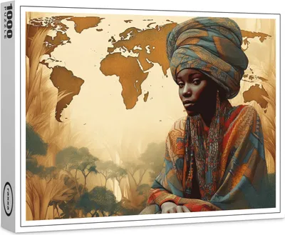 Produktbild von raxxa Premium-Puzzle "Hello Africa", 1000 Teile