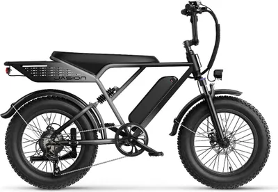 Produktbild von E-Bike JASION RetroVolt - 48V12.5Ah 20 Zoll Reifen Mechanische Scheibenbremse - Grau