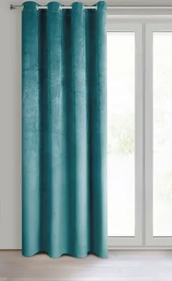 Zdjęcie produktu dla Zasłona PIERRE turkusowa 140x250 cm zasłona z oczkami