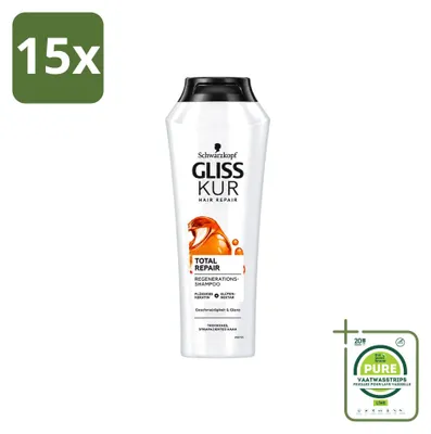Produktbild von 15 x Schwarzkopf Gliss Kur Oil Nutritive Shampoo - 250 ml - Großpackung - 15 Stücke