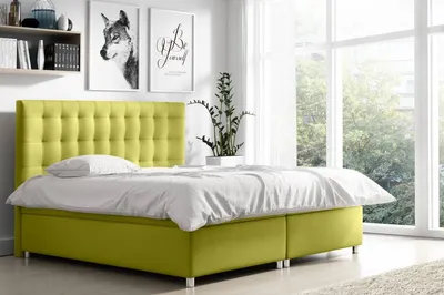 Produktbild von Polsterbett Diana Grün 120 + gratis Topper