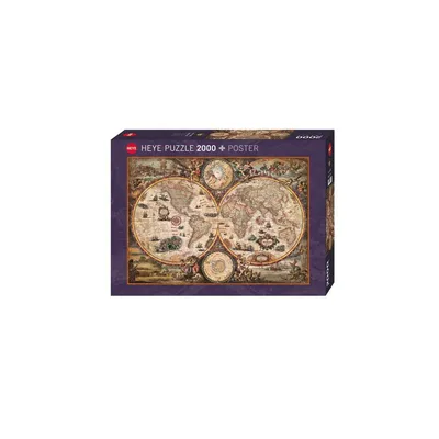 Zdjęcie produktu dla Heye Puzzle Vintage World, 2000 szt., Mapy