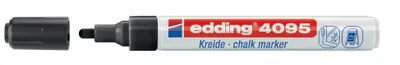 Obrázok produktu pre Edding 4095, 10 kusov, Čierna, 3 rok / roky, Hranatý, Čierna, Biela, Plast