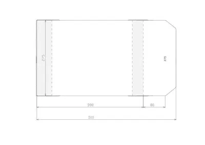 Zdjęcie produktu dla Regulowana okładka na książki 275x470 mm, 50 sztuk