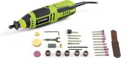 FIELDMANN FDMB 200160-E Elektrická modelárska brúska, príkon: 170 W, rýchlosť bez zaťaženia 10000-36000 ot./min, veľkosť skľučovadla 0,8-3,2 mm, 40 ks príslušenstva