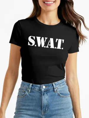 Produktbild von Damen T-Shirt SWAT Shirt Faschings-Shirt Kostüm Verkleidung Karneval Fun-Shirt Moonworks®