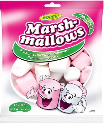 Produktbild von Woogie Marshmallows Pink & Weiß 200g