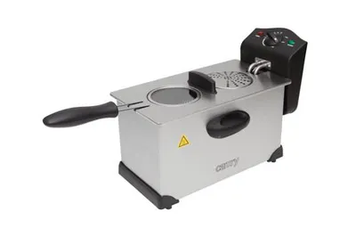 A deep fryer is shown against a white background.
