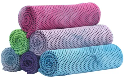 Produktbild von 6er-Pack Kühlhandtücher aus Mikrofaser,  für den Sommer, ideal als kühlendes Sporthandtuch für Fitnessstudio, Joggen und Yoga.