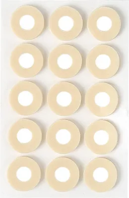 Produktbild von INF Beige Runde Hühneraugenpflaster (10 Stück) - Latex Schwammkissen