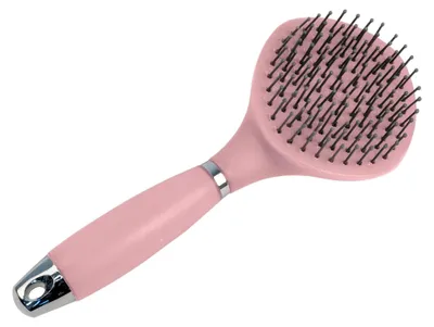 Produktbild von Langhaarbürste mit Gelgriff in Rosa
