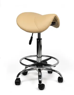 Productafbeelding van Zadelkruk - Verstelbare zithoogte 50-68cm - Beige