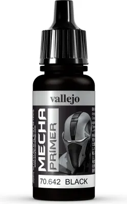 Produktbild von Vallejo 70.642, Basislackgrundierung, Kunststoff, Fertig gemischt, Schwarz, Satin-Oberfläche, Flasche