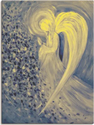 Produktbild von ARTland Leinwandbild Engel der Nacht Größe: 30x40 cm