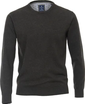 Produktbild von REDMOND Casual Herren Pullover Langarm Rundhals Regular-Fit Anthrazit XL