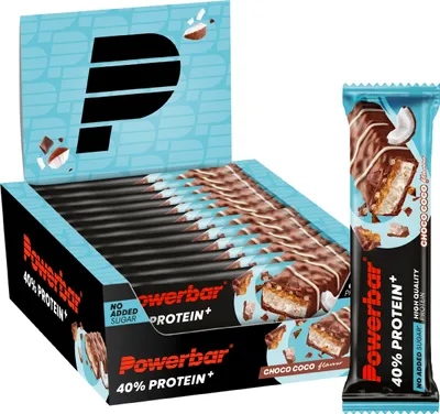 Produktbild von Powerbar - 40% Protein+Crisp 12x 40g - Chocolate - Coconut