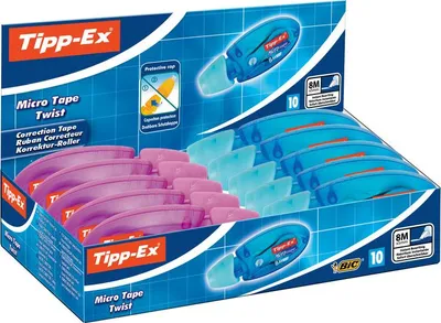 Immagine prodotto di Tipp-Ex® 8706151 Rullo di correzione Microtape Twist 5 mm x 8 m assortito