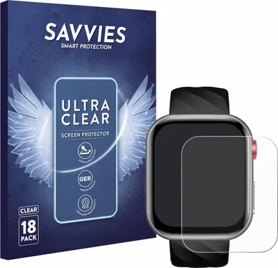 Produktbild von 18x Für Taopon Smartwatch 1.97" Schutzfolie Savvies Displayschutz Display Schutz Folie Klar Transparent