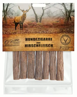 Produktbild von Fleischstangen Hundezigarren Hirschfleisch 180 g, 7 Stück