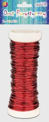 Image de Fil floral rouge, 0,5 mm x 30 m - Aliga