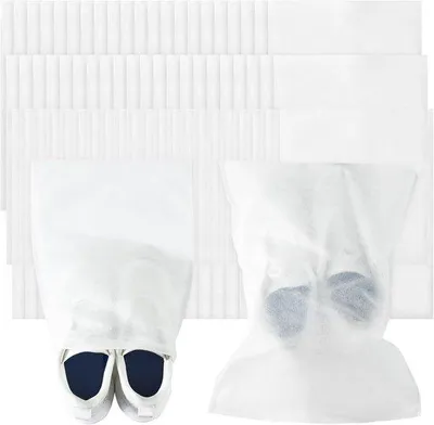 Produktbild von Reise- und Schuhorganizer-Set aus atmungsaktiven Non-Woven-Taschen, 30,5 x 40,6 cm, weiß