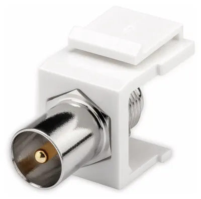 Produktbild von Keystone-Modul SAT/Antenne 16,2 mm Breite, Koax-Stecker > F-Buchse