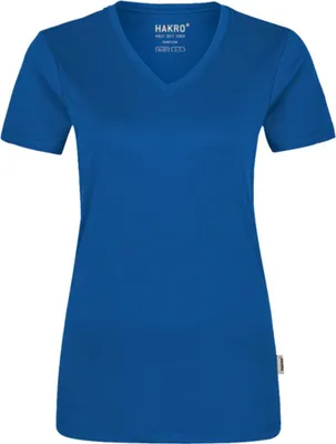 Produktbild von HAKRO Hakro Damen V-T-Shirt Coolmax (Polyesterfasern) #187 Gr. L royal