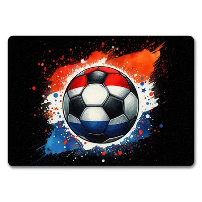 Produktbild von Fußball Niederlande Flagge Fußmatte in 35x50 cm ohne Rand