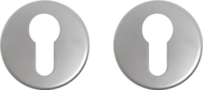 Produktbild von Runde Klickrosette für Profilzylinder Aluminium - pro Set