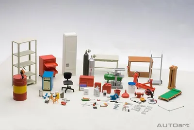 Produktbild von Autoart 49110 Zubehör Set Werkstatt Garage Zubehör 1:18